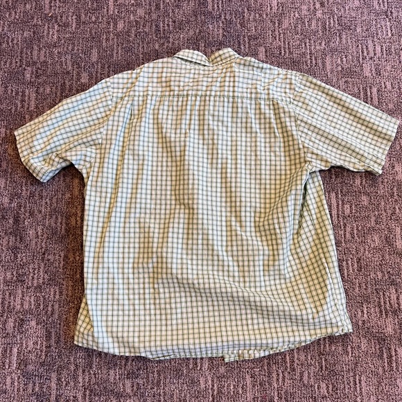 Green Checkered Button-Down Shirt - Picture 4 of 5